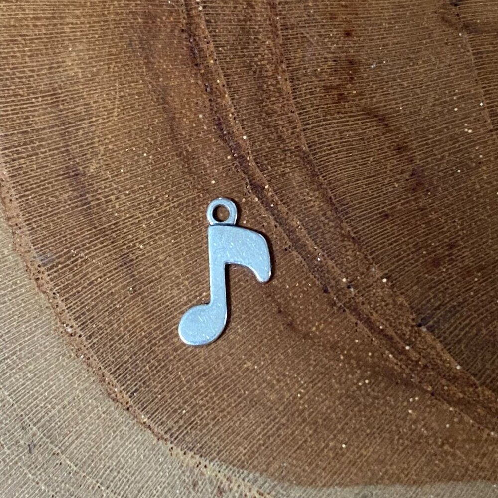 RETIRED James Avery Music Note Charm, Sterling Silver